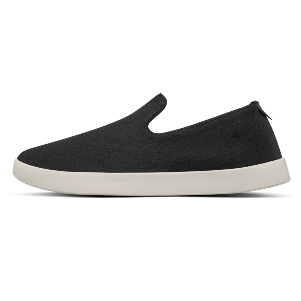 Allbirds Men\'s Wool Loungers - Slip-Ons Black - BXM894523